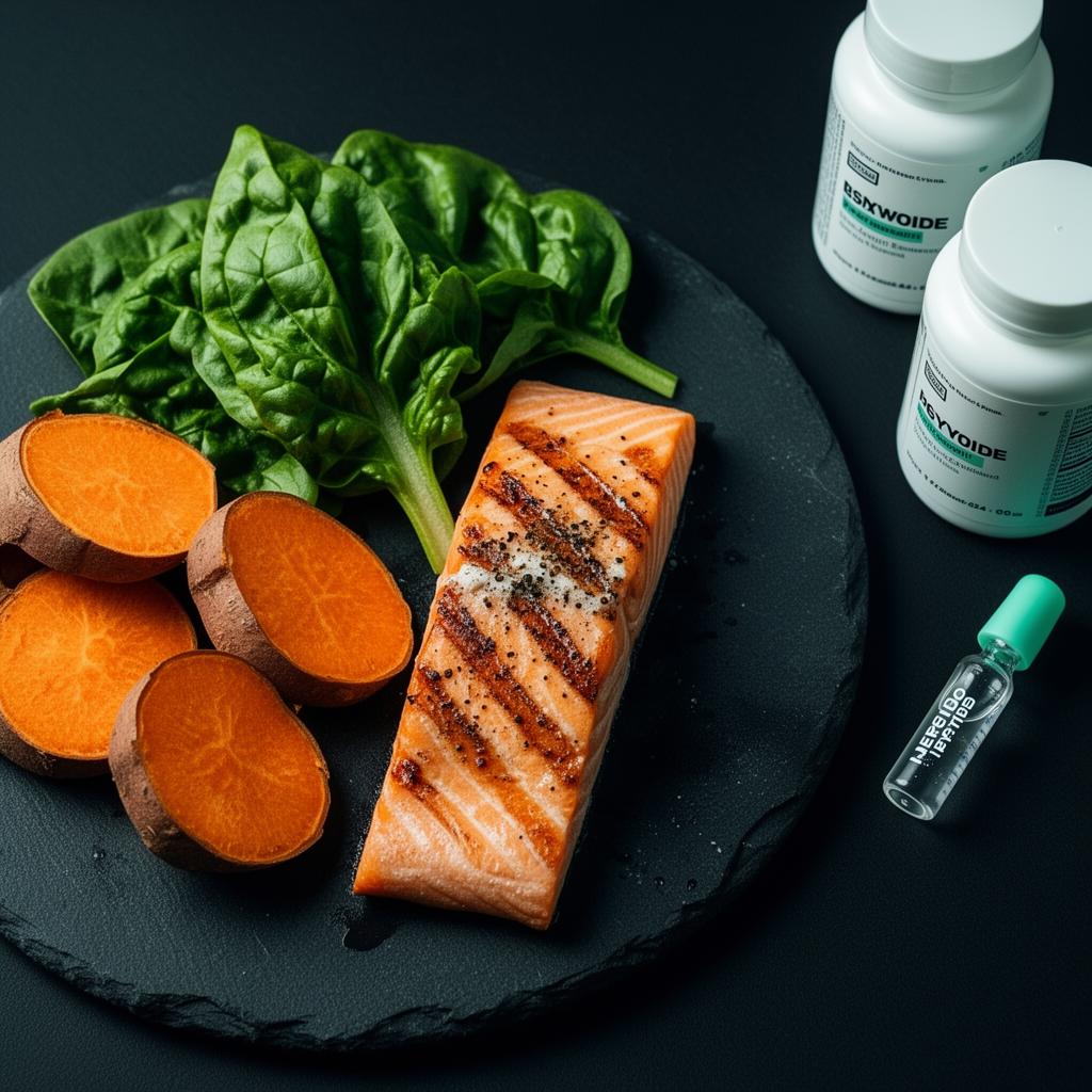 Meals, peptides, supplements - one stack.